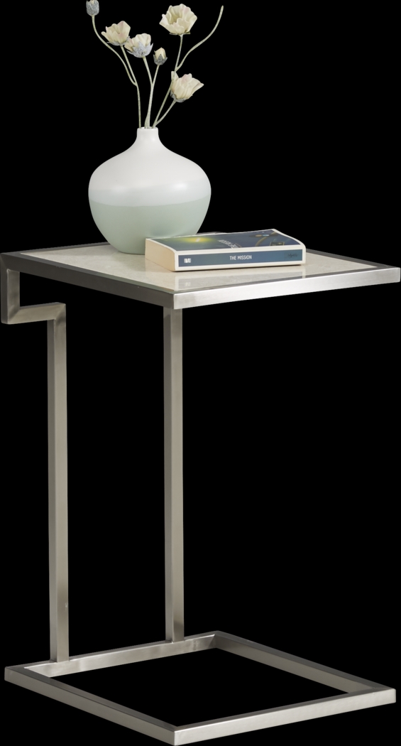 Arniston White Chairside Table - Thumbnail - Image 2