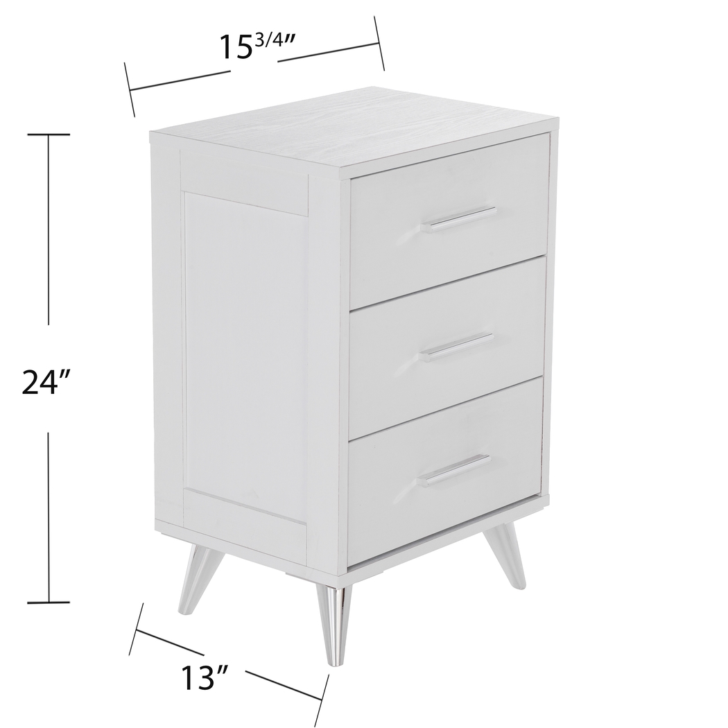 Arnoldell White Nightstand - Thumbnail - Image 13