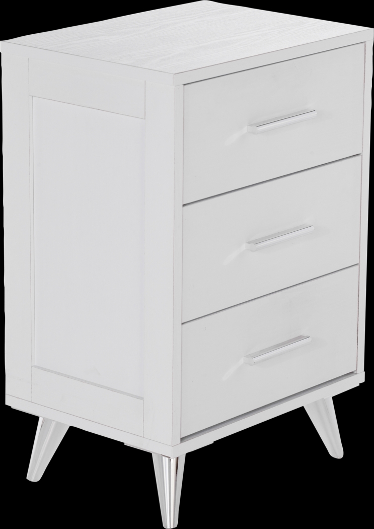 Arnoldell White Nightstand - Thumbnail - Image 1