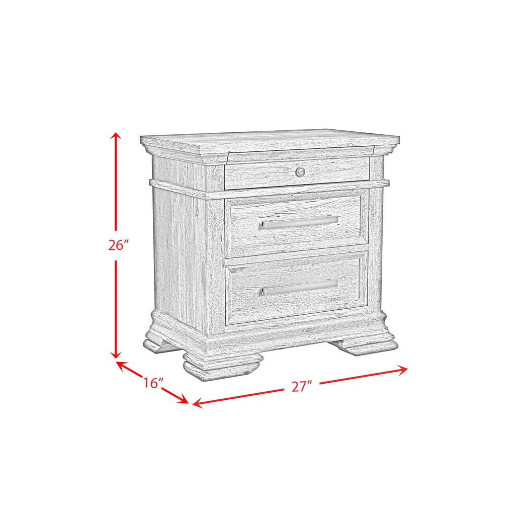 Aroyan Gray Nightstand - Thumbnail - Image 3