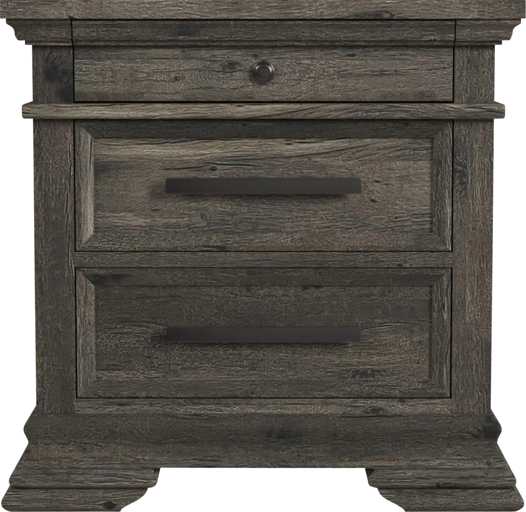 Aroyan Gray Nightstand - Thumbnail - Image 4