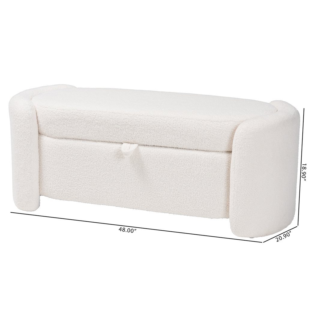 Arpieka Ivory Storage Bench - Thumbnail - Image 11