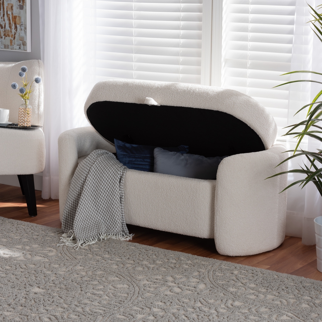 Arpieka Ivory Storage Bench - Thumbnail - Image 8