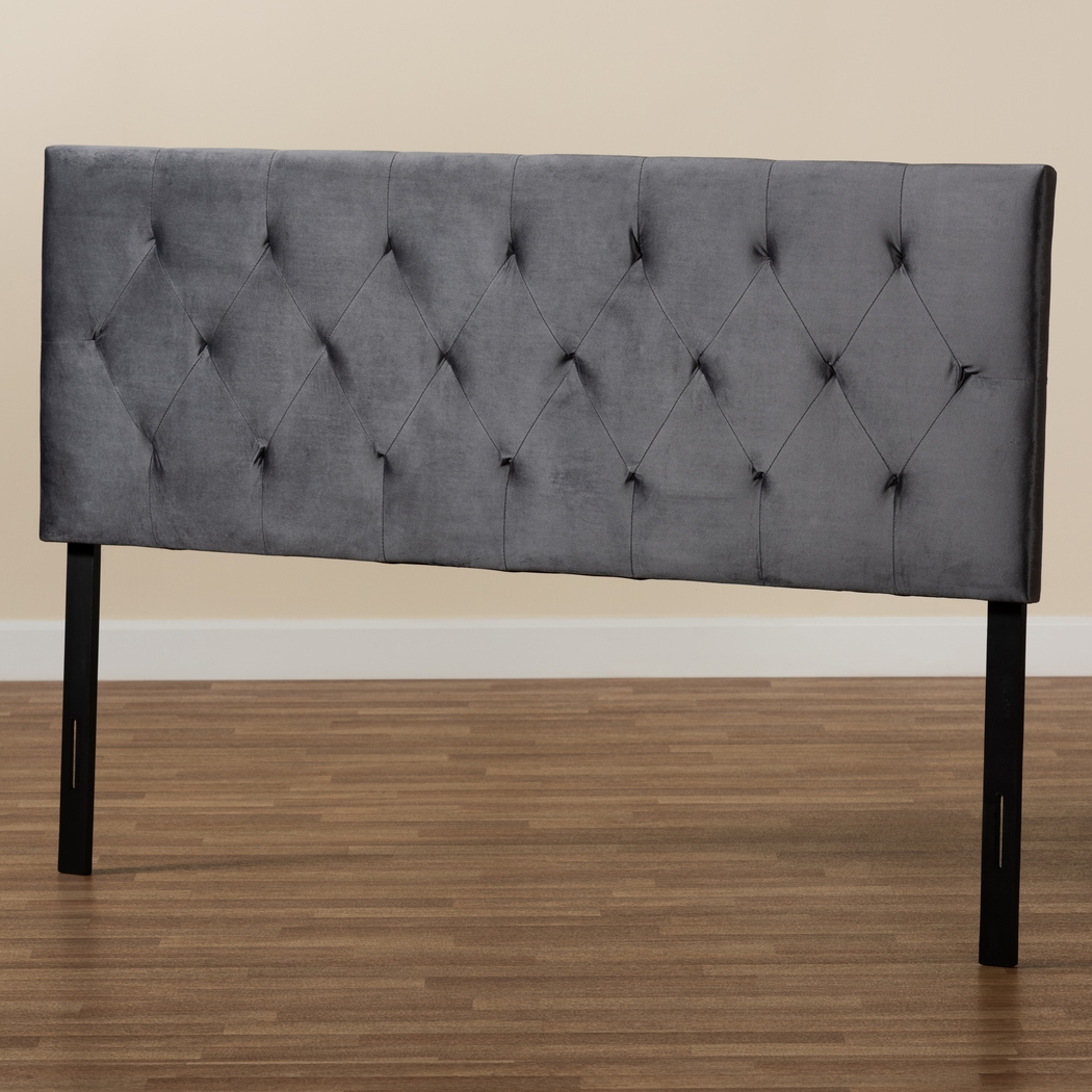 Arpino Gray King Upholstered Headboard - Thumbnail - Image 6