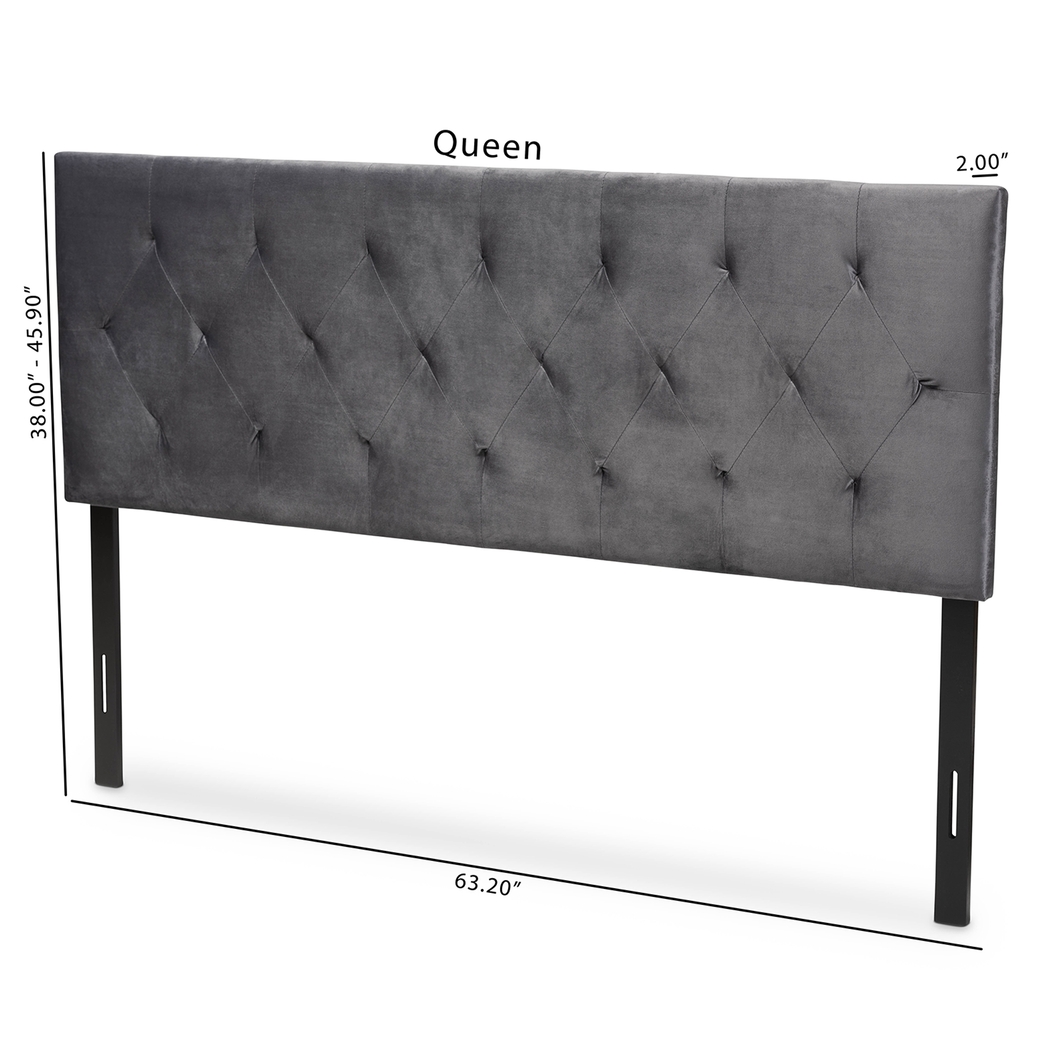 Arpino Gray Queen Upholstered Headboard - Thumbnail - Image 5