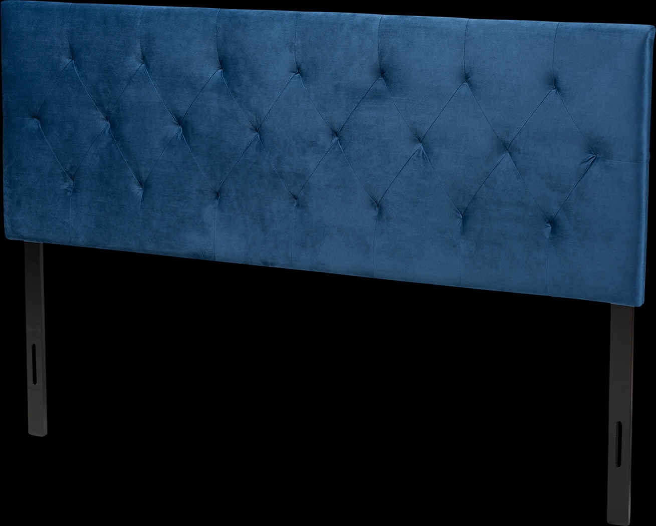 Arpino Navy Blue King Upholstered Headboard - Thumbnail - Image 1