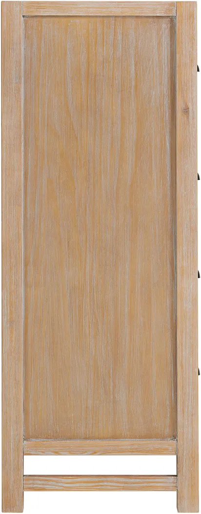 Arrieta Brown 5 Drawer Chest - Thumbnail - Image 3