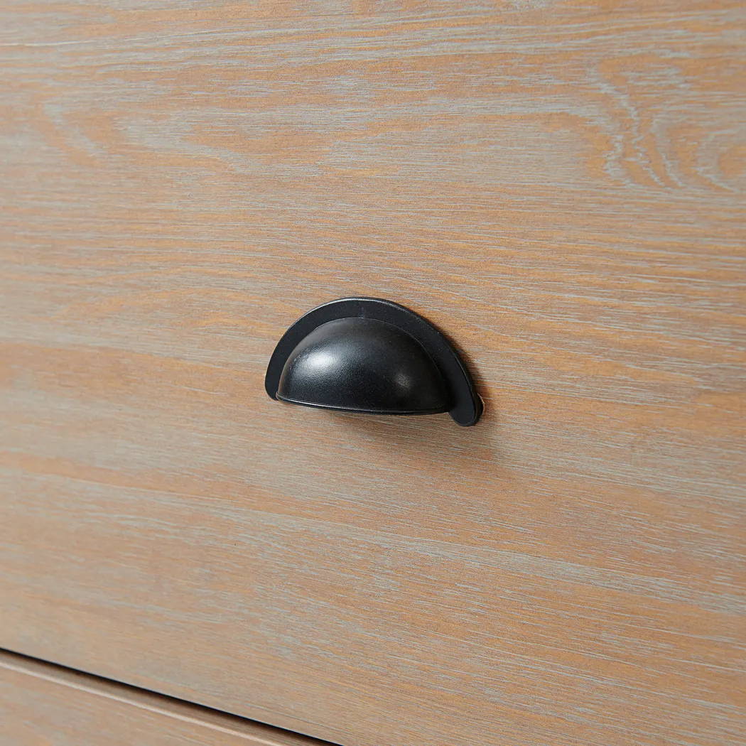 Arrieta Brown 5 Drawer Chest - Thumbnail - Image 6