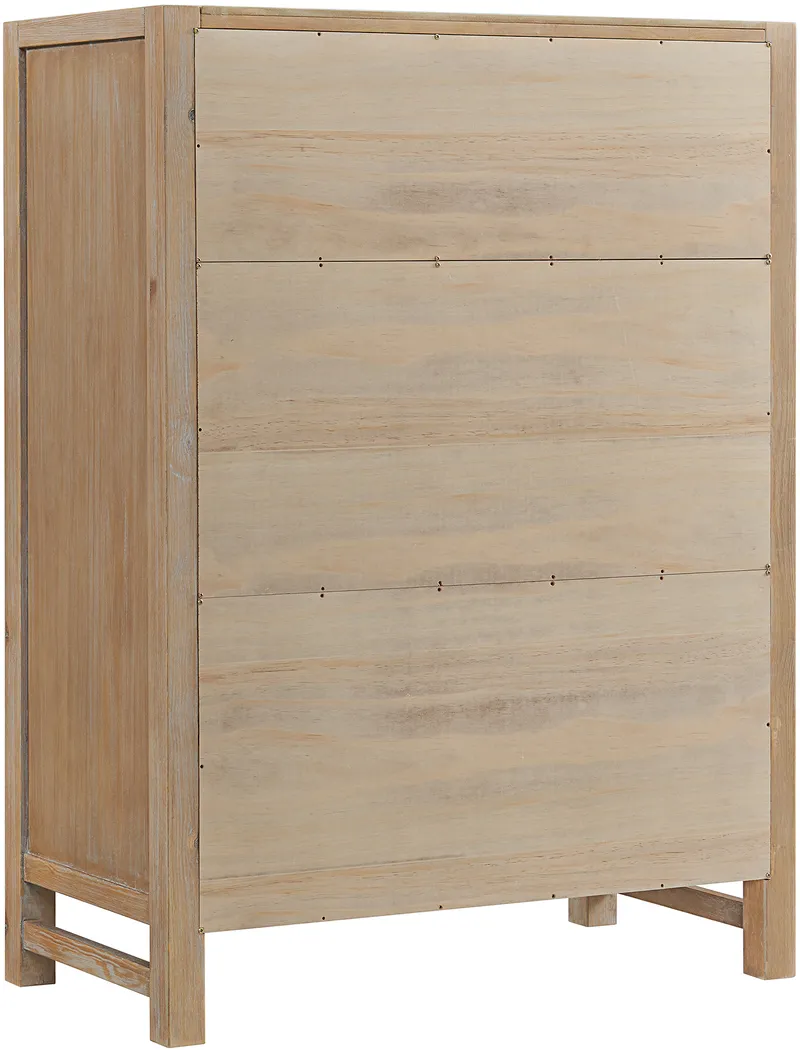 Arrieta Brown 5 Drawer Chest - Thumbnail - Image 7