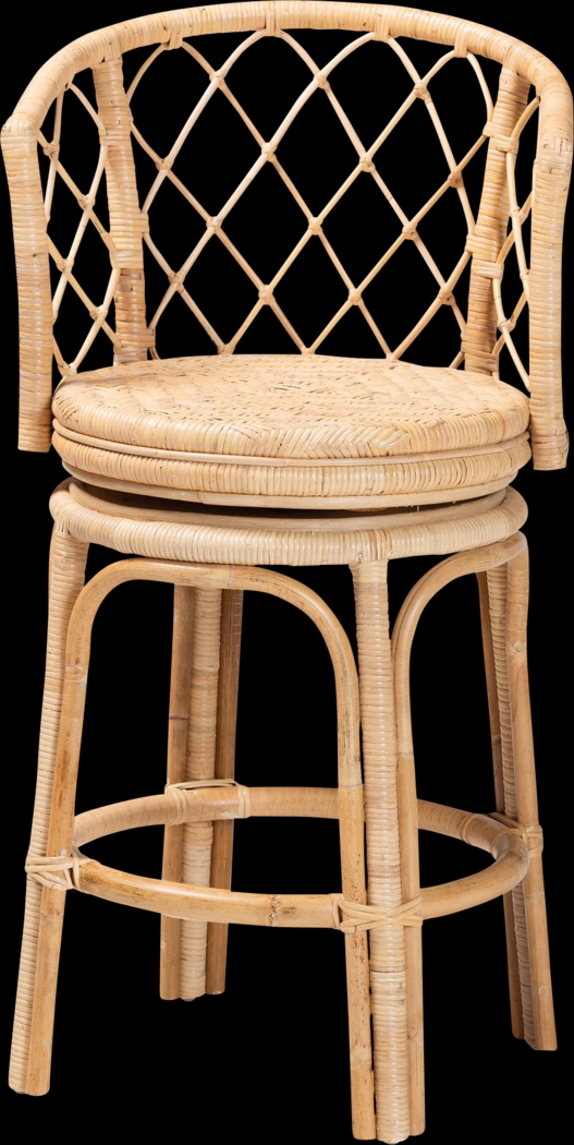 Arrigonie Natural Swivel Counter Height Stool - Thumbnail - Image 4