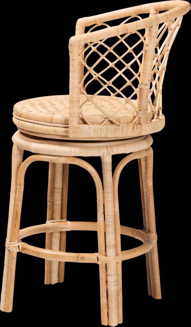 Arrigonie Natural Swivel Counter Height Stool - Thumbnail - Image 5