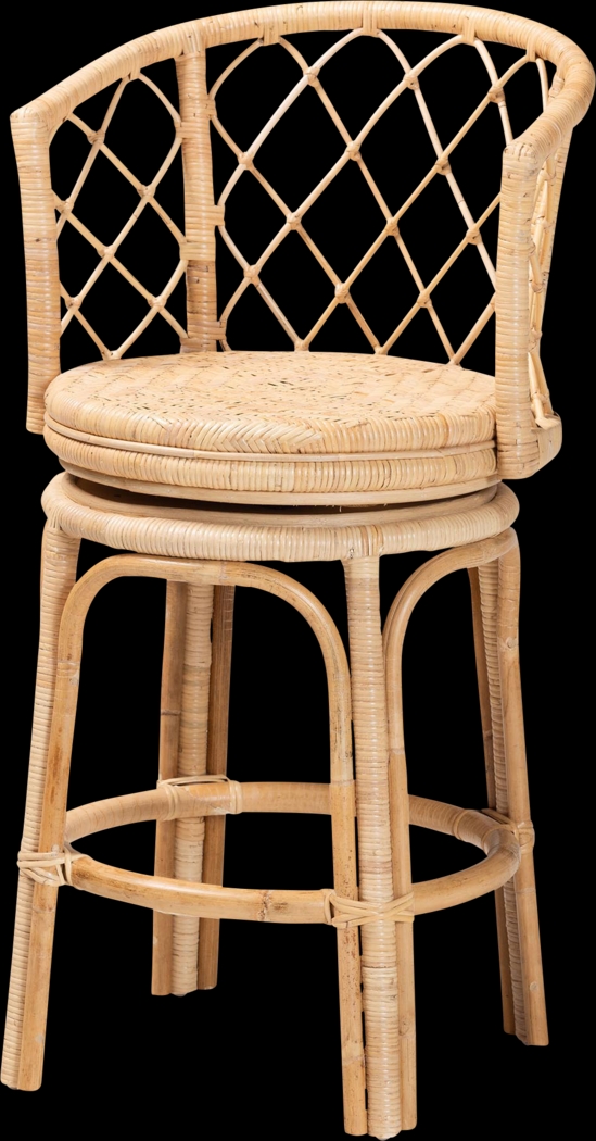 Arrigonie Natural Swivel Counter Height Stool - Thumbnail - Image 1