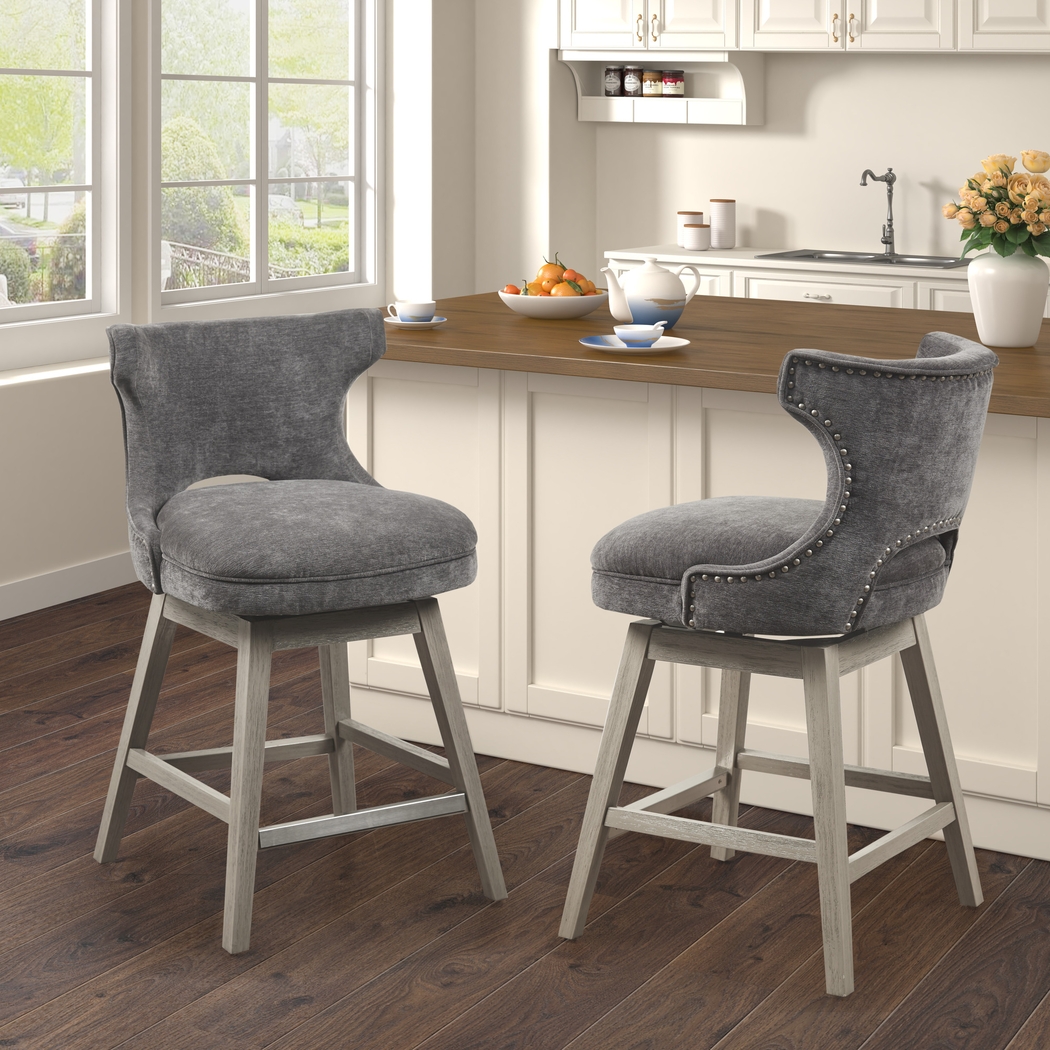 Arrowana Charcoal Counter Height Stool - Thumbnail - Image 8