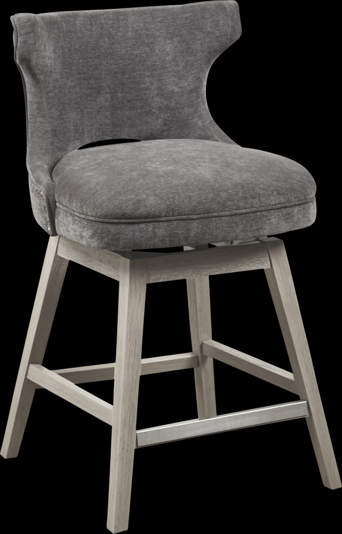 Arrowana Charcoal Counter Height Stool - Thumbnail - Image 1