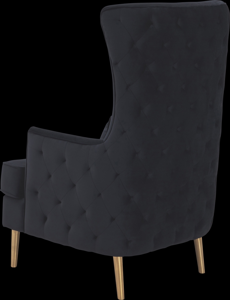 Arrowship Black Accent Chair - Thumbnail - Image 3