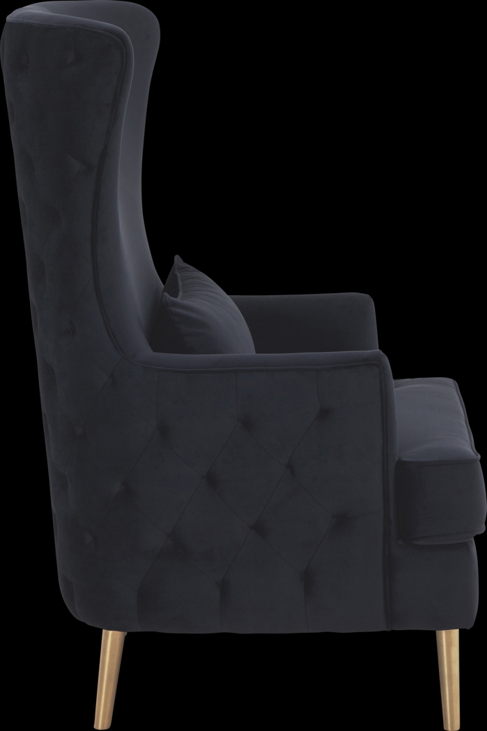Arrowship Black Accent Chair - Thumbnail - Image 4