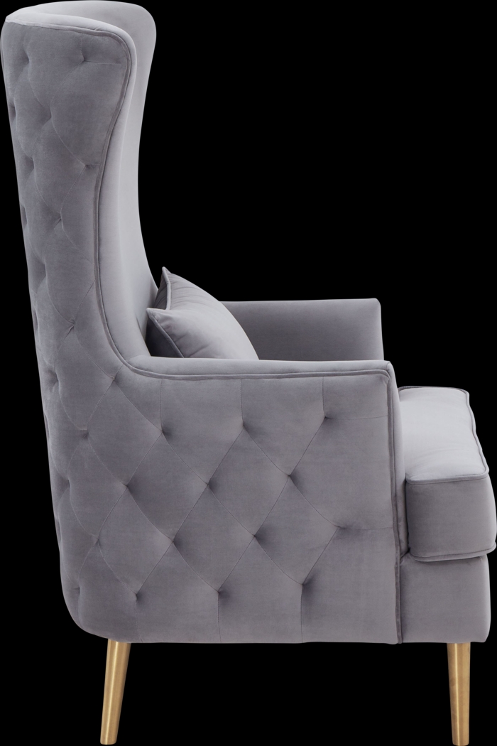 Arrowship Gray Accent Chair - Thumbnail - Image 4