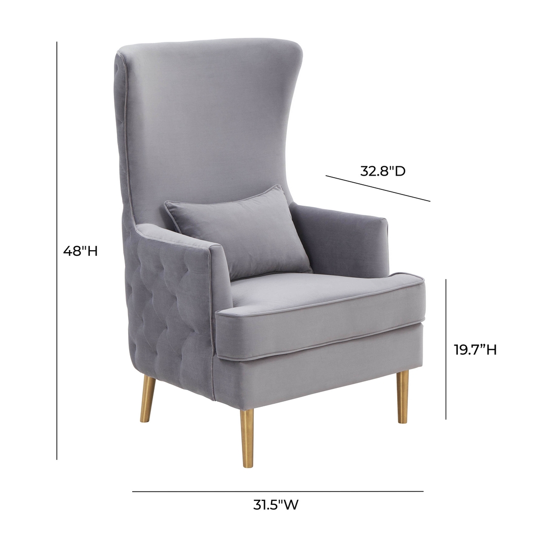 Arrowship Gray Accent Chair - Thumbnail - Image 7