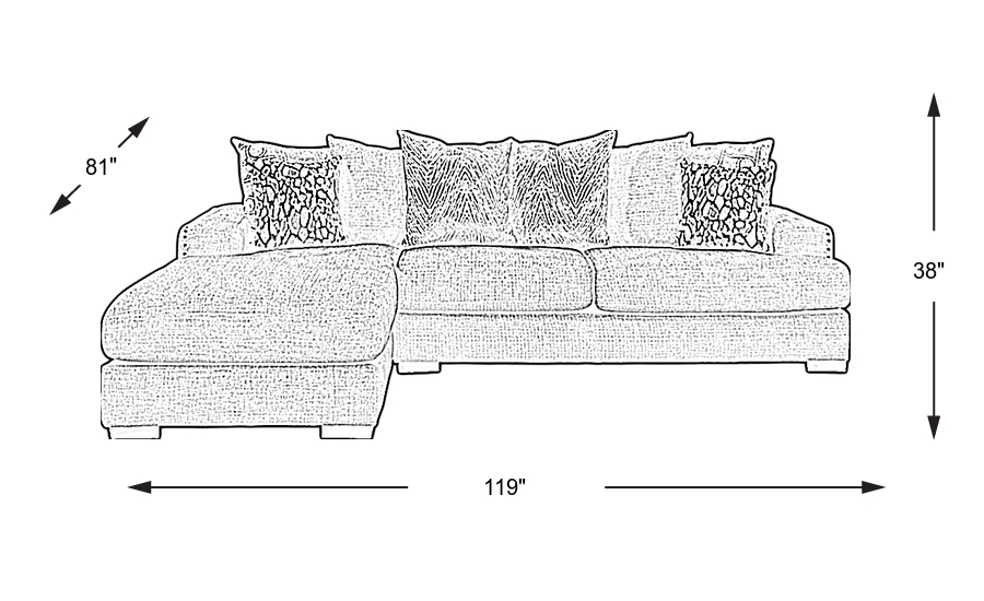 Dimension Image. Please refer to the Dimension Tab on this page for dimension details.
