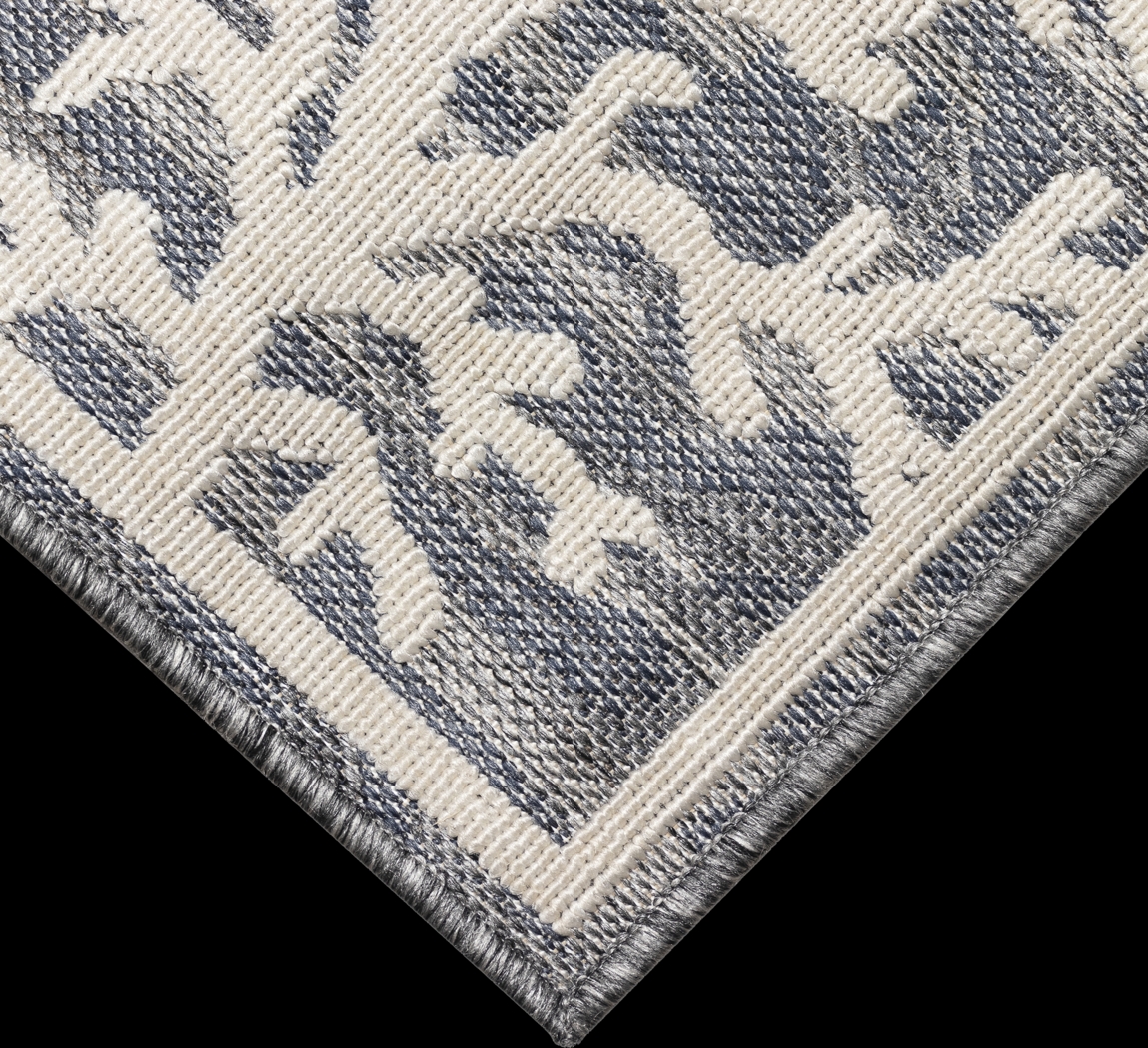 Arshall Blue 7'10 x 9'10 Indoor/Outdoor Rug - Thumbnail - Image 7