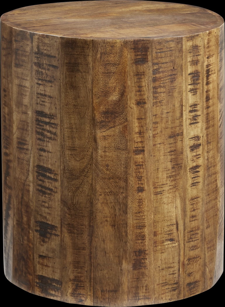 Arstela Brown Accent Stool - Thumbnail - Image 1