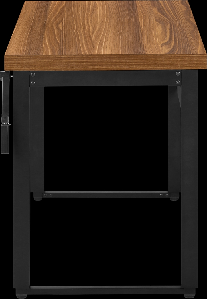 Artaban Walnut Height Adjustable Desk - Thumbnail - Image 4