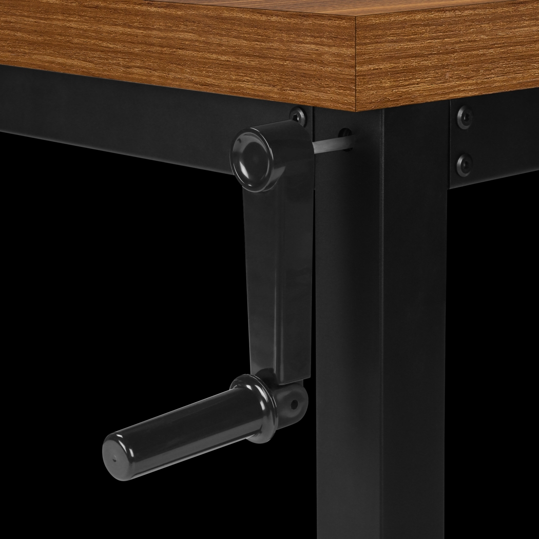 Artaban Walnut Height Adjustable Desk - Thumbnail - Image 6