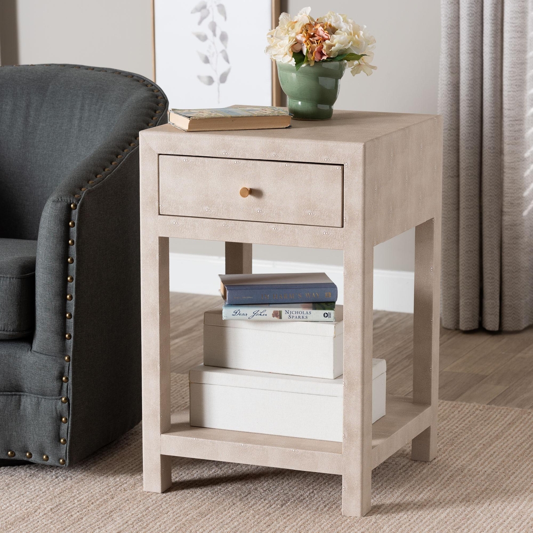 Artemisiay Beige End Table - Thumbnail - Image 3