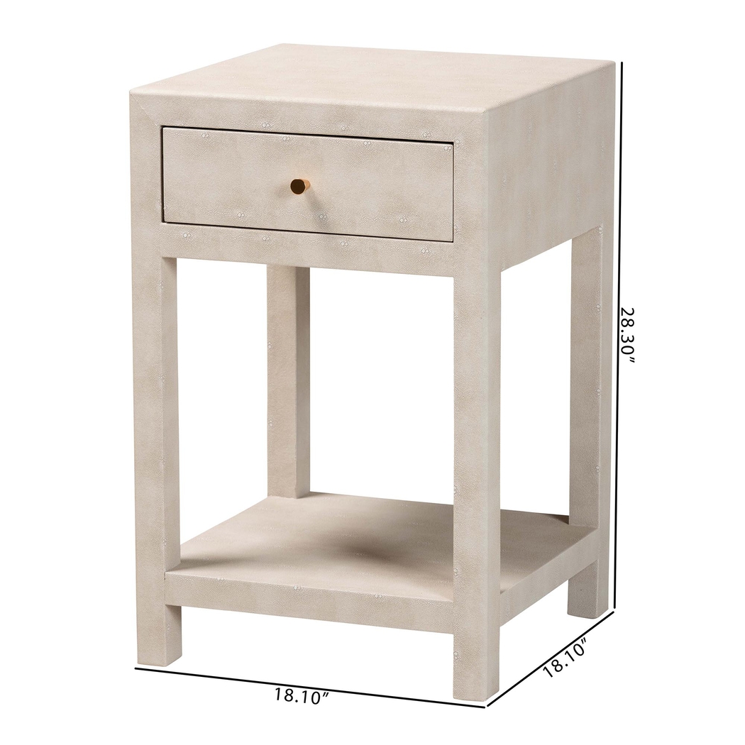 Artemisiay Beige End Table - Thumbnail - Image 4