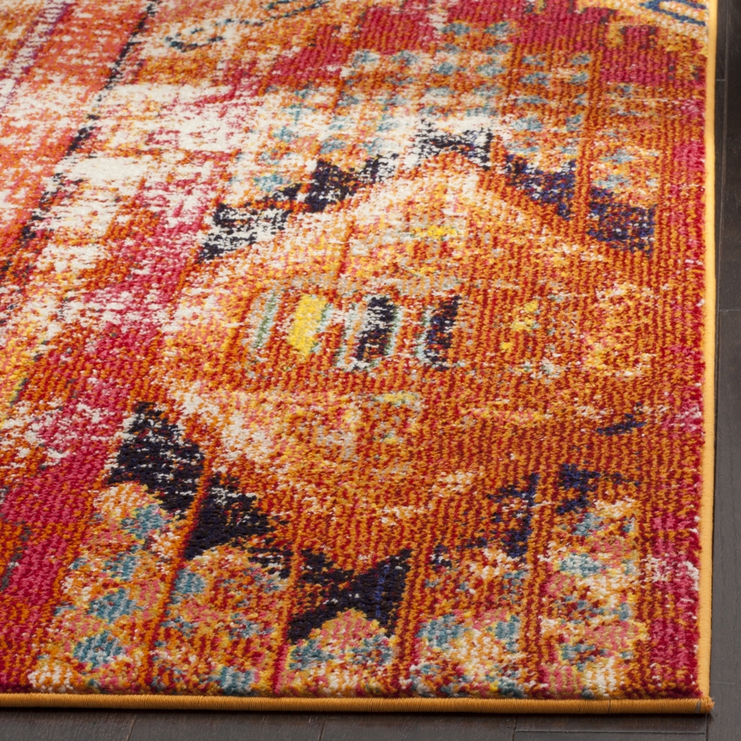 Artesia Orange 5'1 x 7'7 Rug - Thumbnail - Image 2