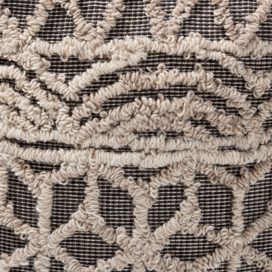 Artesian Court Beige Pouf - Thumbnail - Image 3