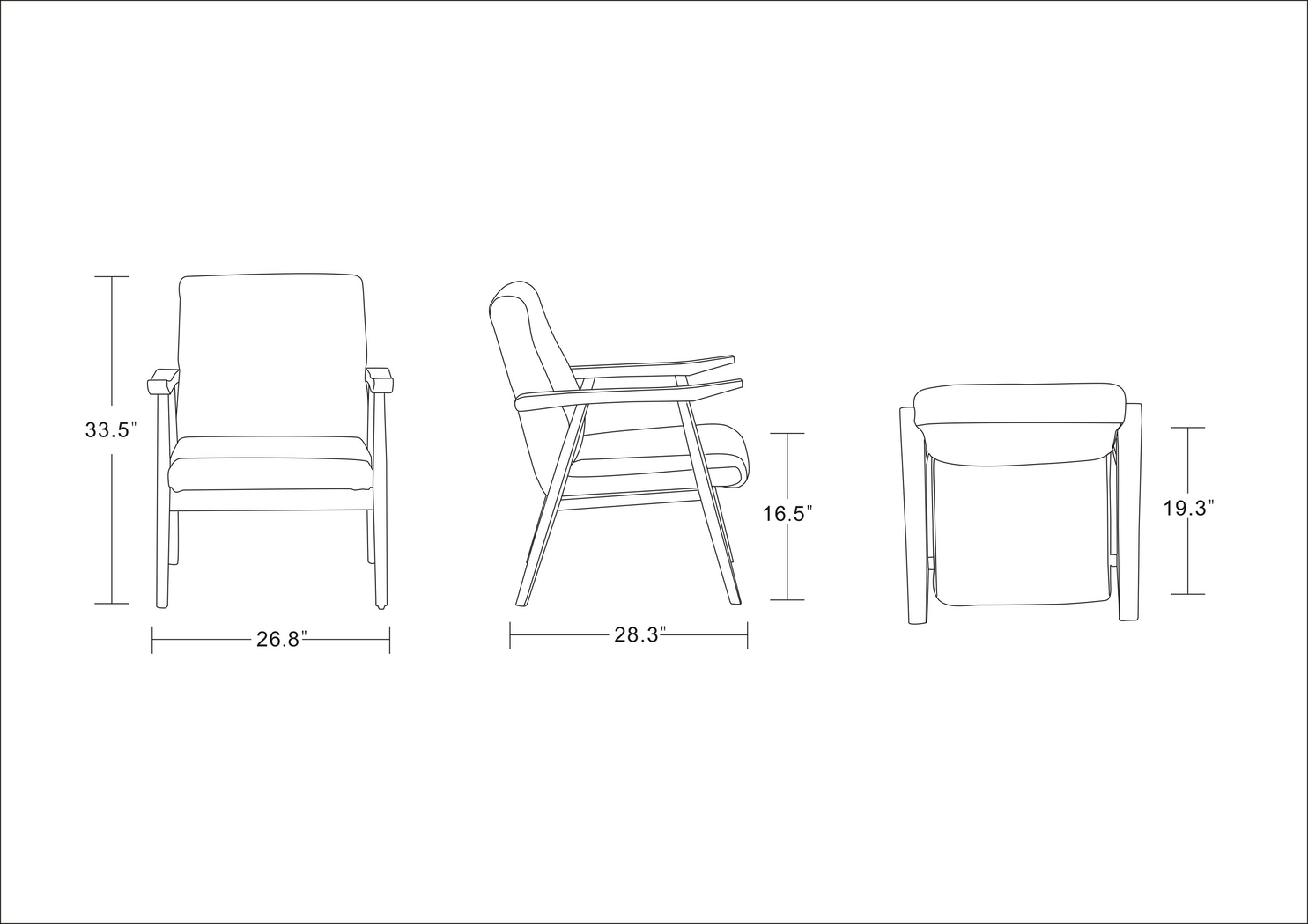 Artessian Black Accent Chair - Thumbnail - Image 6