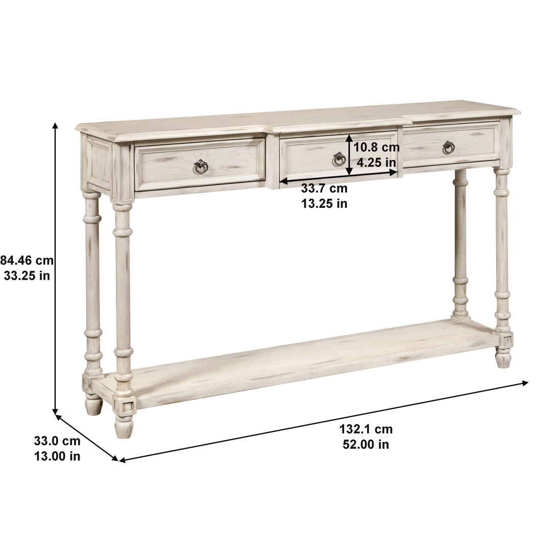 Arthington White Sofa Table - Thumbnail - Image 9