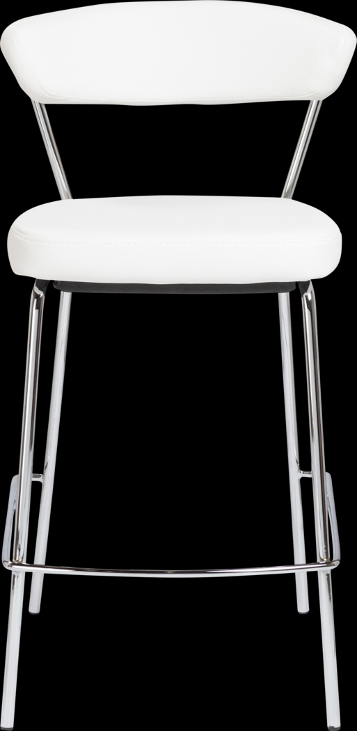 Artigale White Counter Stool, Set of 2 - Thumbnail - Image 2