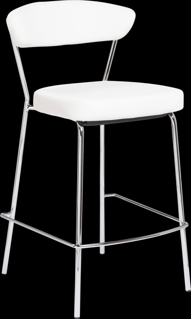Artigale White Counter Stool, Set of 2 - Thumbnail - Image 3