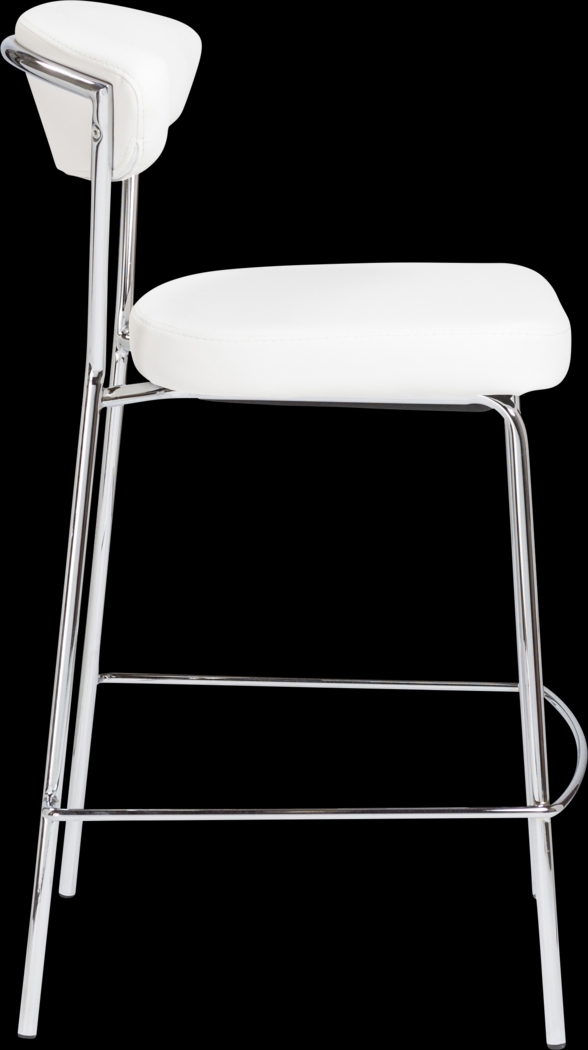 Artigale White Counter Stool, Set of 2 - Thumbnail - Image 4