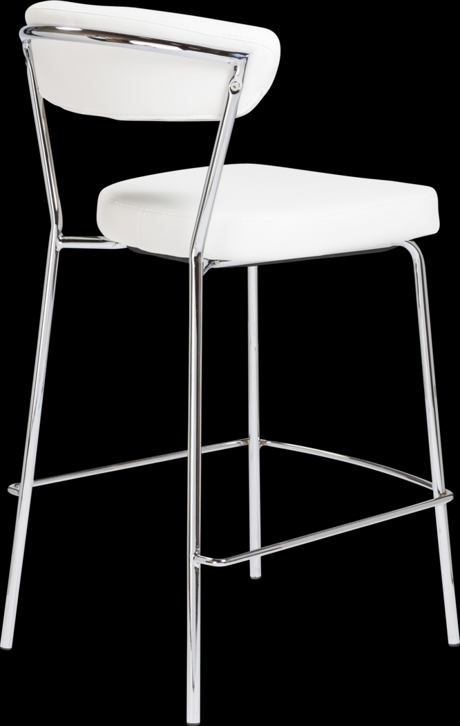 Artigale White Counter Stool, Set of 2 - Thumbnail - Image 5