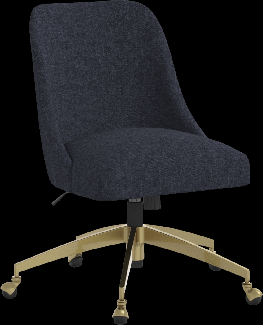 Artlane Dark Blue Desk Chair - Thumbnail - Image 1