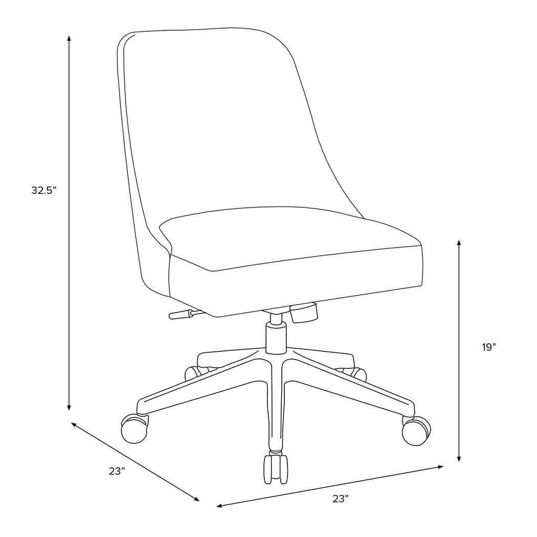 Artlane Navy Desk Chair - Thumbnail - Image 6