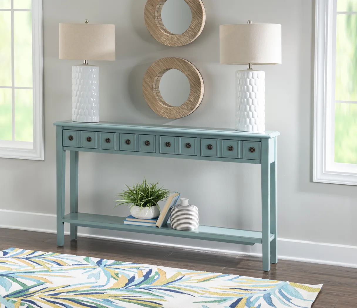 Artou Teal Console Table - Image 4