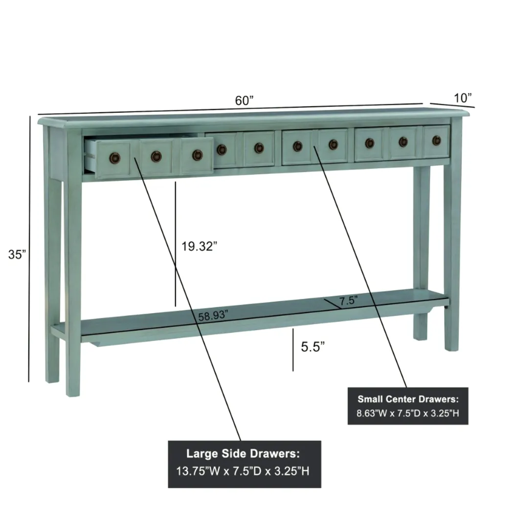 Artou Teal Console Table - Image 7