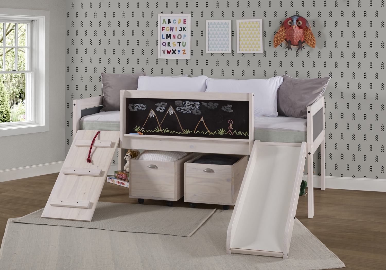 Artspace White Twin Jr. Loft Bed - Thumbnail - Image 2