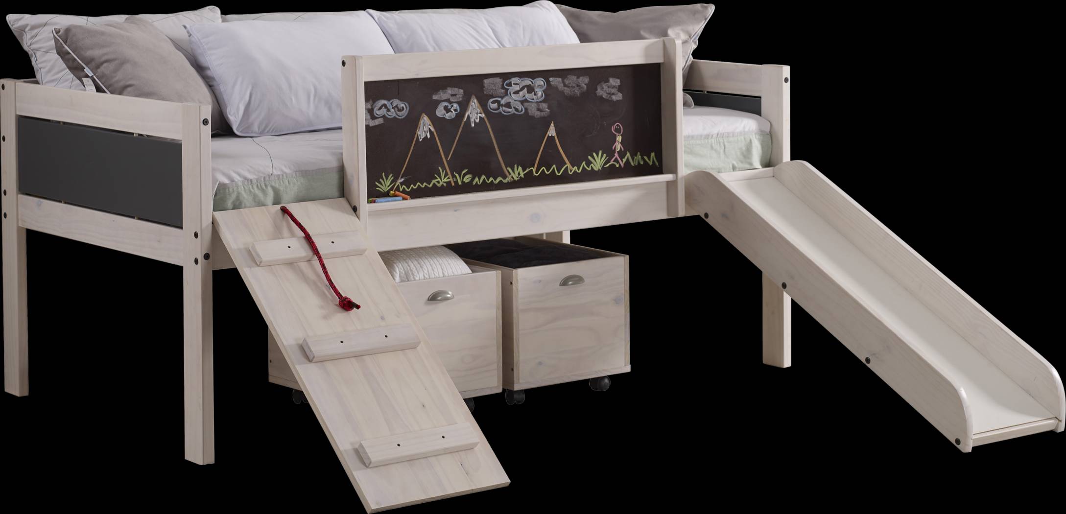 Artspace White Twin Jr. Loft Bed - Thumbnail - Image 1