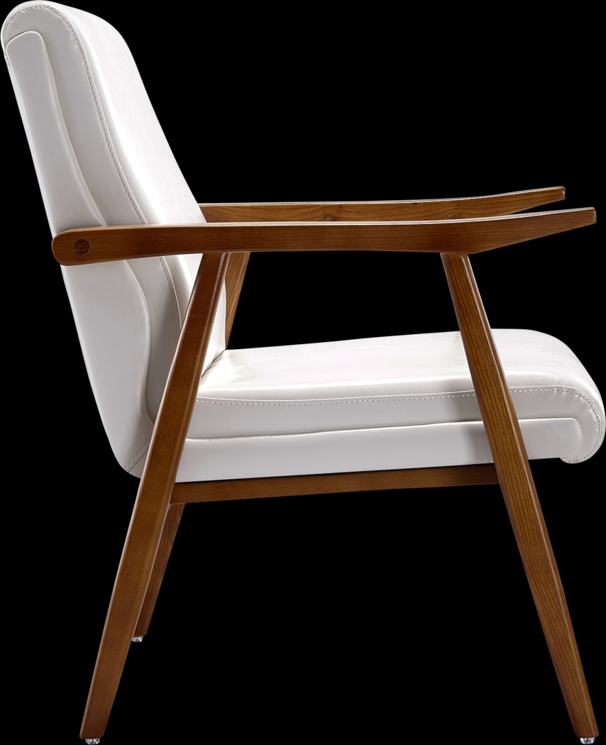 Arttessian White Accent Chair - Thumbnail - Image 3