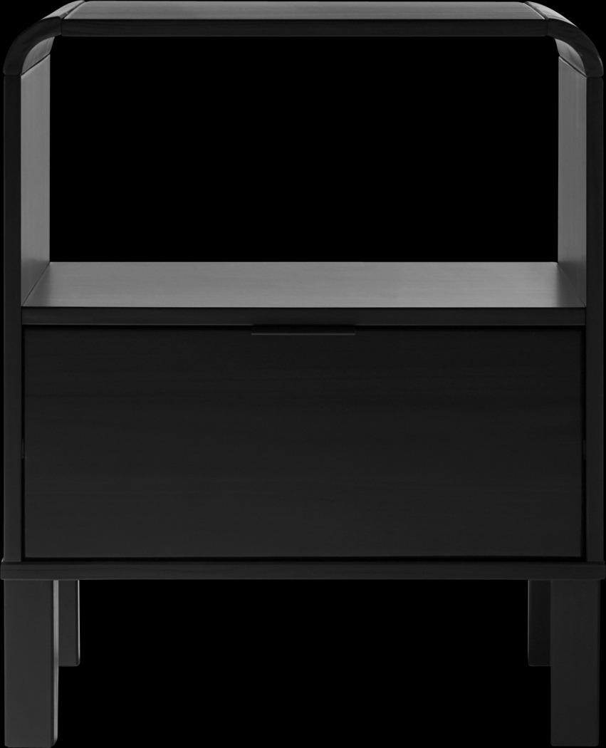 Artwin Black Nightstand - Thumbnail - Image 3