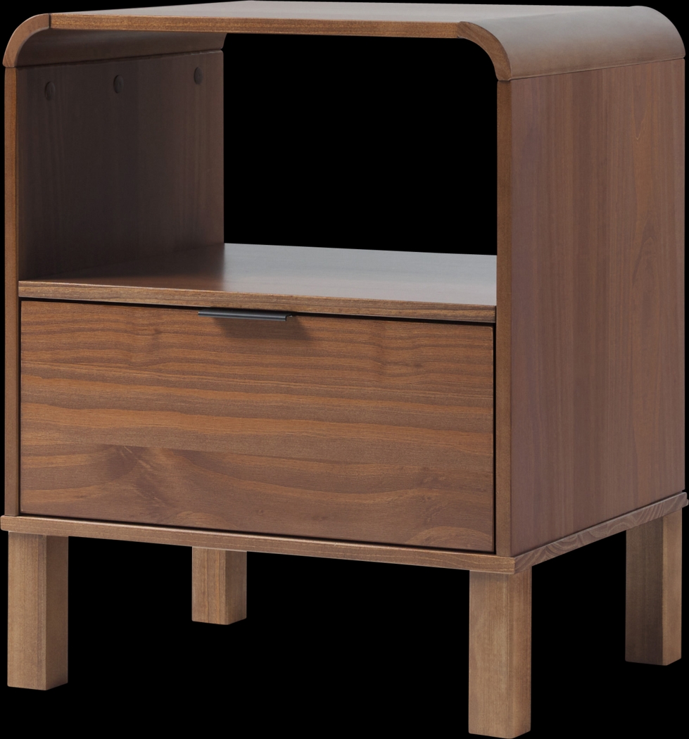 Artwin Brown Nightstand - Thumbnail - Image 1