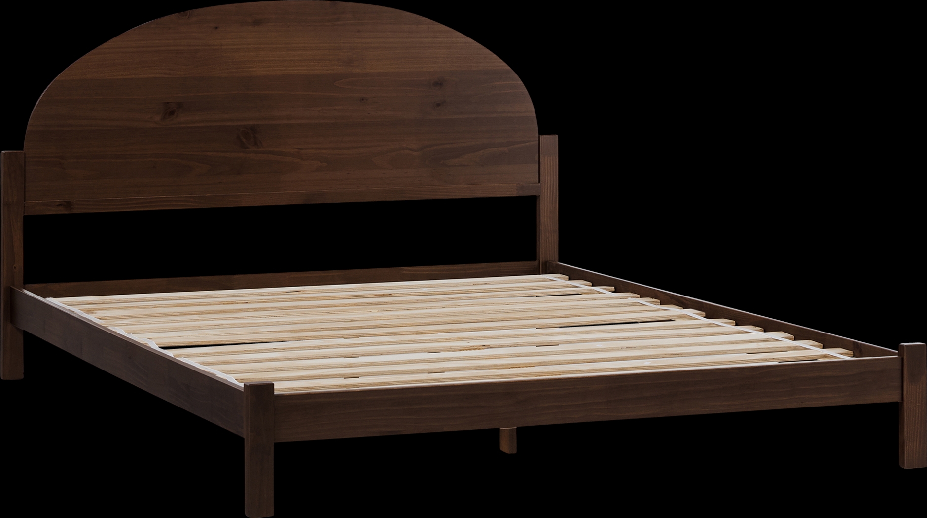Artwin Brown Queen Bed - Thumbnail - Image 1