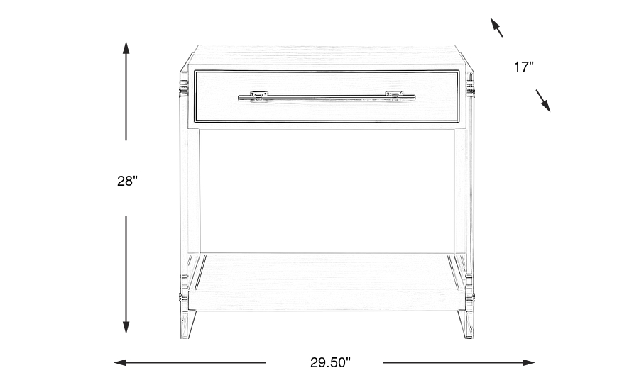 Dimension Image. Please refer to the Dimension Tab on this page for dimension details.