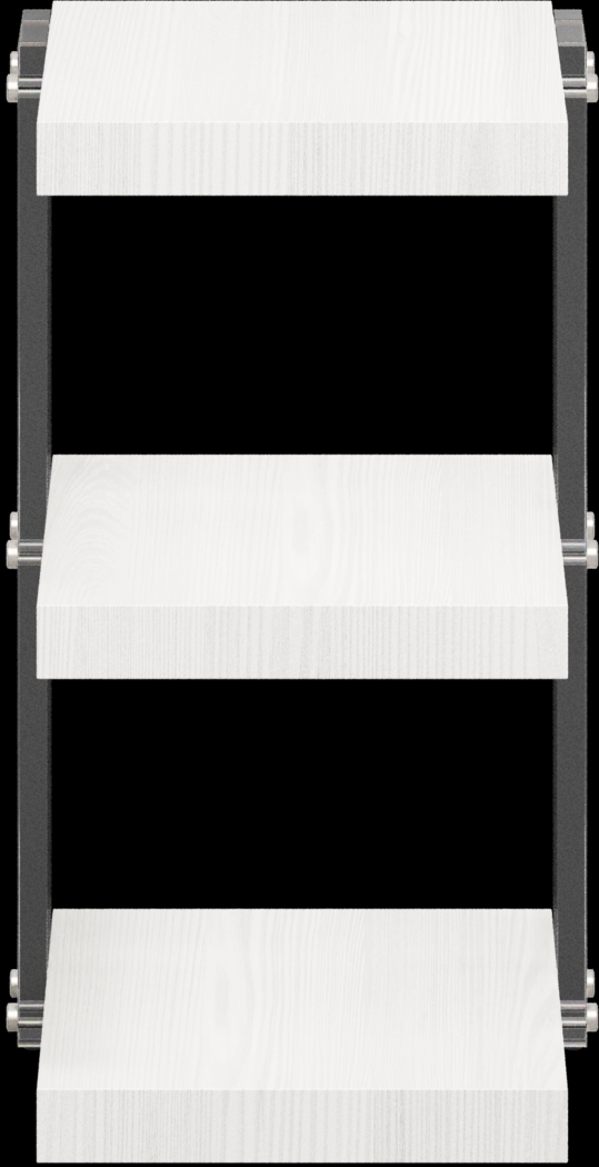 Aruba White Chairside Table - Thumbnail - Image 2