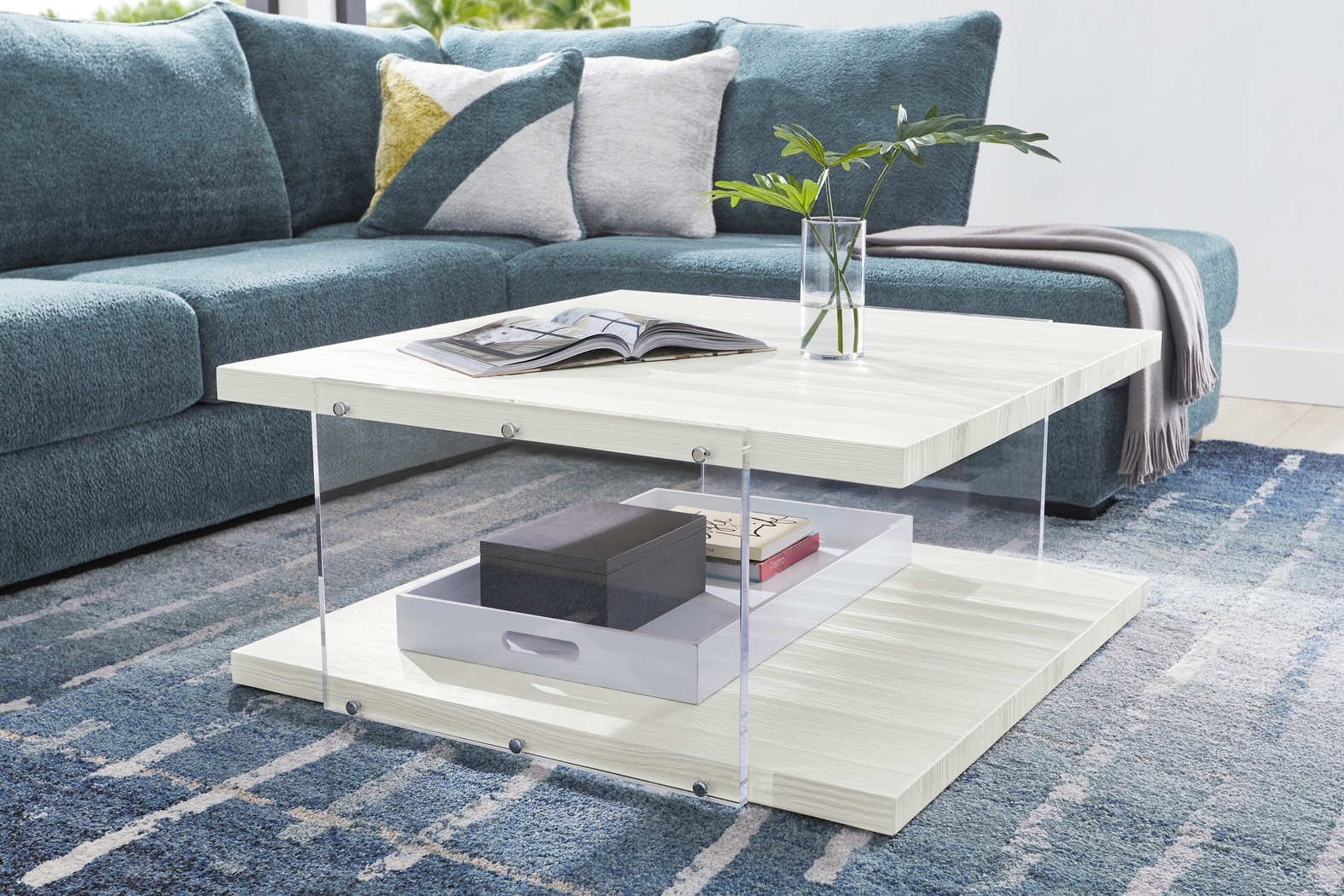 Encore Black Leather 6 Pc Triple Power Reclining Sectional Living Room - Thumbnail - Image 13